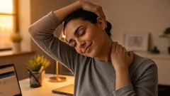 3 cviky na zmírnění bolesti krku: ideální pro ty, kdo tráví hodně času vsedě